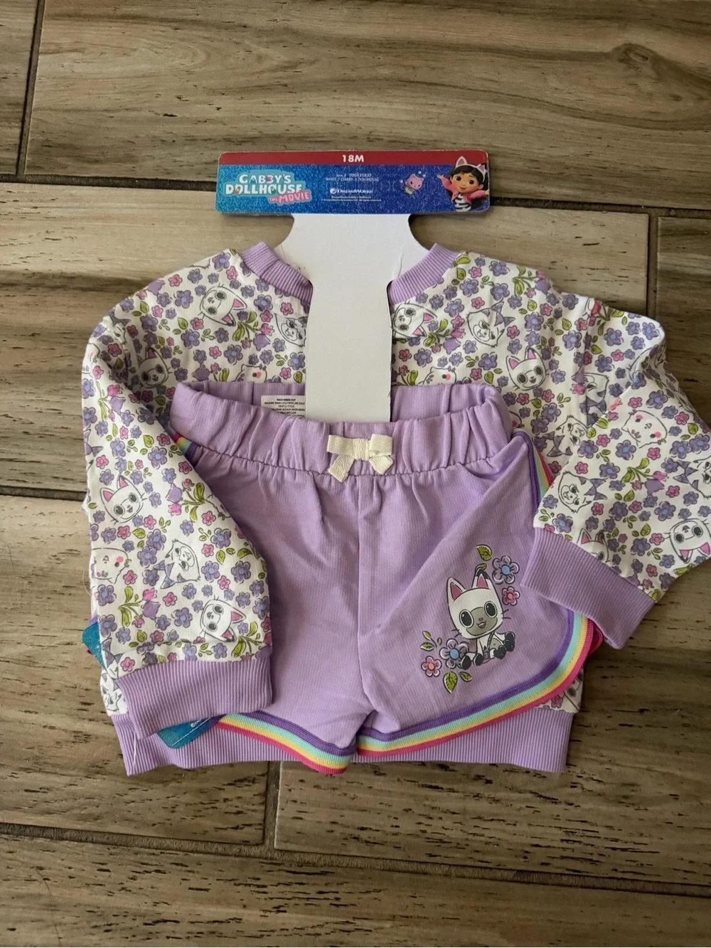 Carter's Pink & Mint Strawberry and Cookie Print Pajama Tops Set